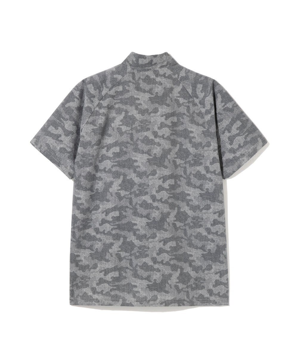 ZERO HALLIBURTON クールドッツ カモ柄モックネックTシャツ ZHG-M6S6b 85192 