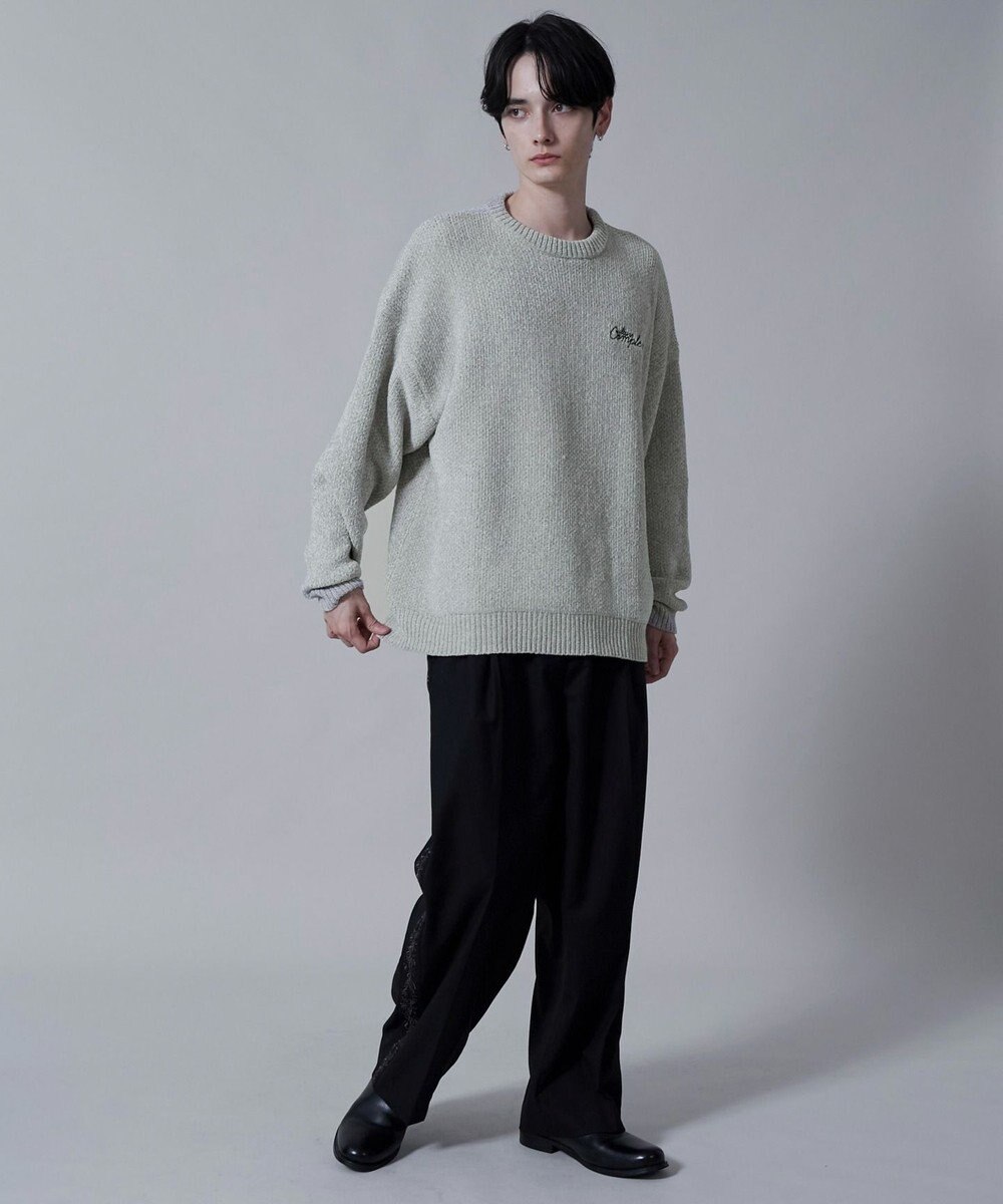 WEGO ベロアモールワンポイントプルオーバー 