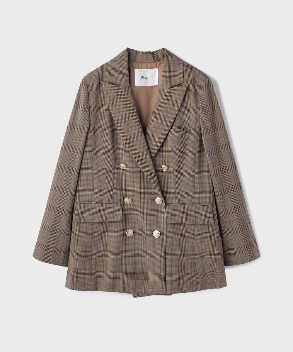 GRACE CONTINENTAL バックベンツダブルジャケット 