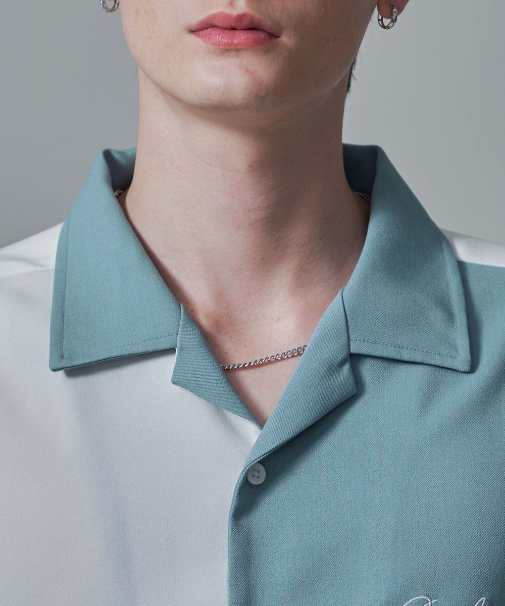 WEGO 【速乾/しわになりにくい/MLサイズ展開】ドライポリカラーブロックシャツ（SS） 