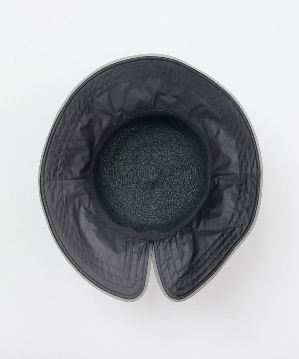 AURORA 【 LANVIN en Bleu （ランバン オン ブルー）】天然ブレードｘサテン布帛クロッシェハット 