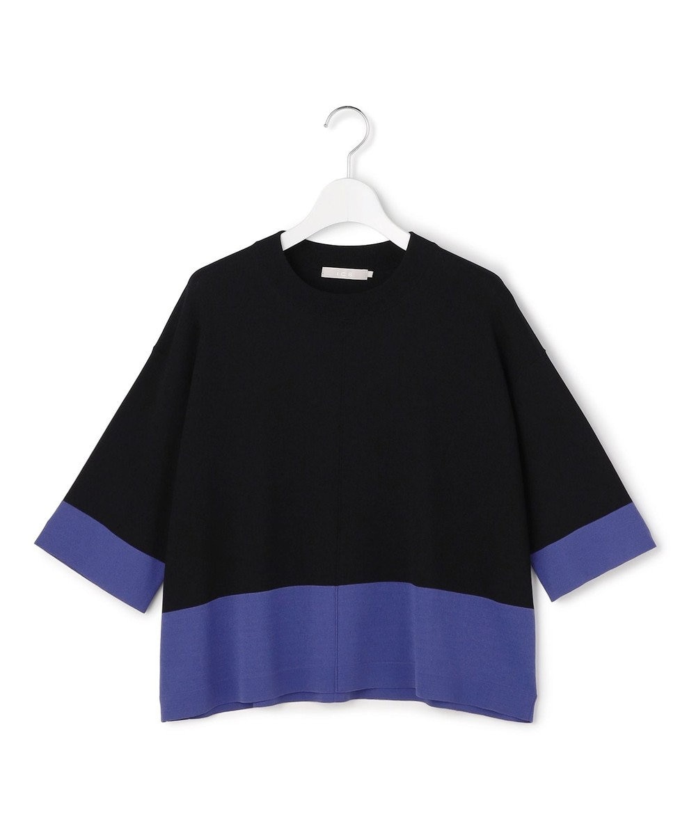 ICB 【先行予約】VIS/NYハイゲージ バイカラーニットT 