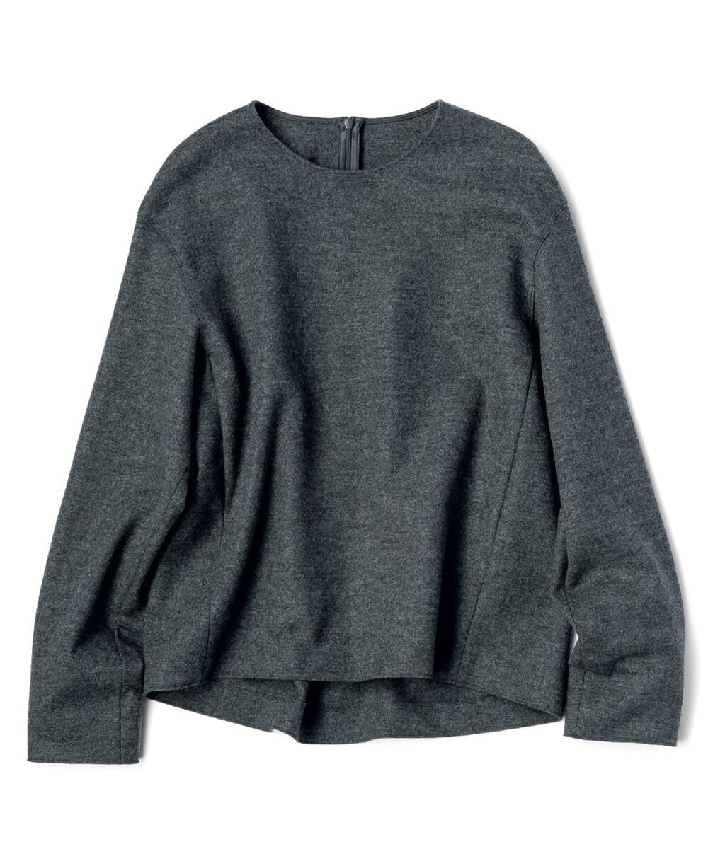 23区 【CLASSY.1月号掲載】ウール圧縮スムース クルーネック トップス 