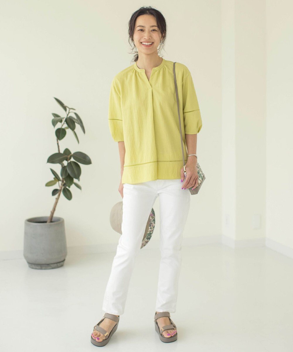 J.PRESS LADIES L 【洗える】BASIC STRETCH DENIM スキニー パンツ 