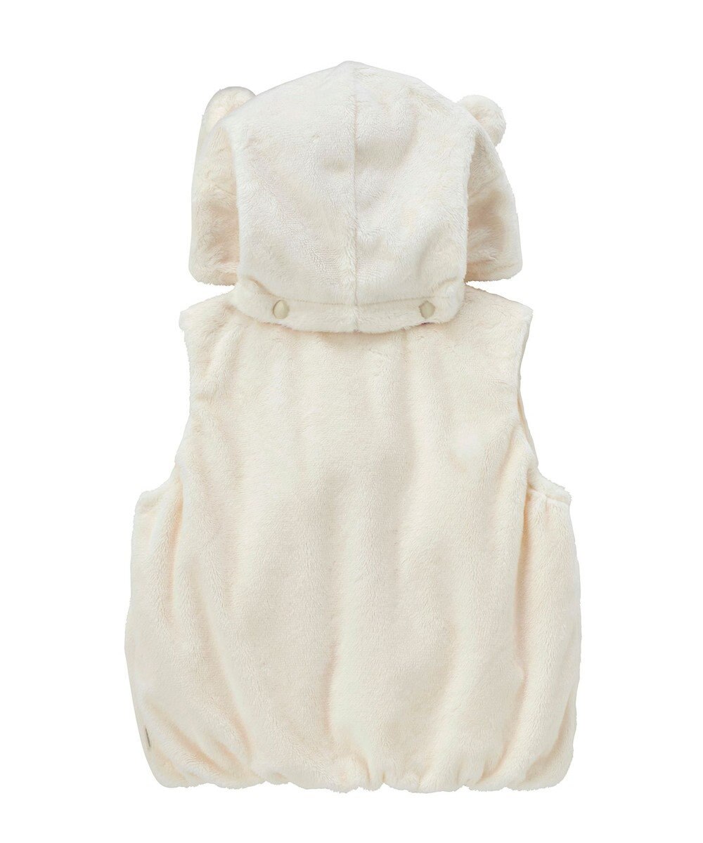 MIKI HOUSE HOT BISCUITS 【ミキハウス】【70-90cm】 マイクロファー ベスト 