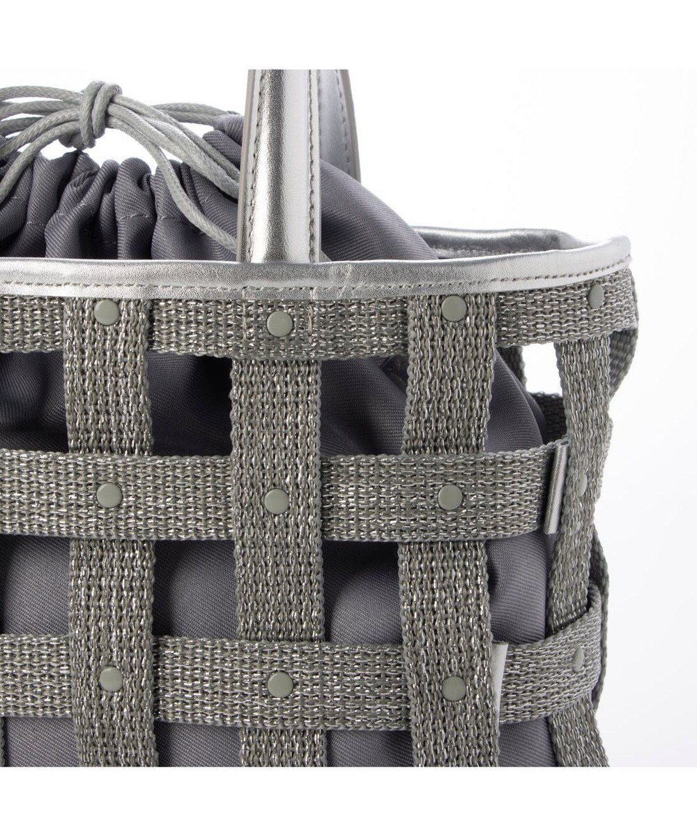 UNBILLION ペルケ perche / テープ透かし格子トートバッグS 