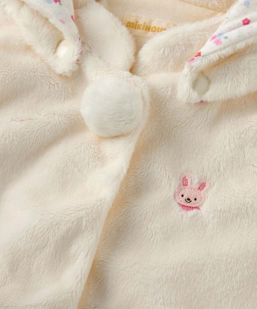 MIKI HOUSE HOT BISCUITS 【ミキハウス】【70-90cm】 マイクロファー ベスト 