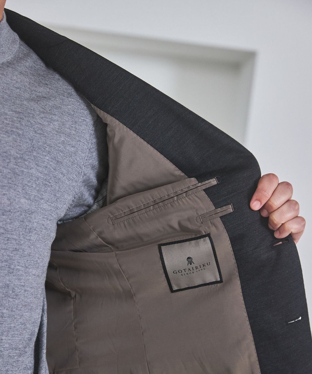 GOTAIRIKU セットアップ対応【洗える/ストレッチ/シワになりにくい】ウォッシャブルジャージー セットアップジャケット_無地（25年モデル） 