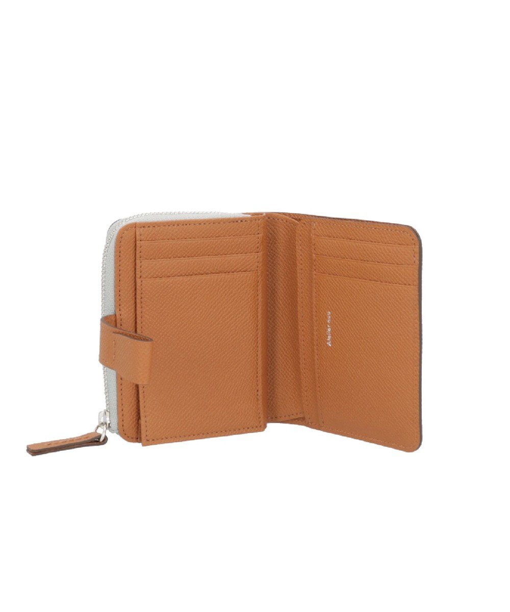 Atelier nuu 日本製 noble L字ファスナー二つ折りウォレット 