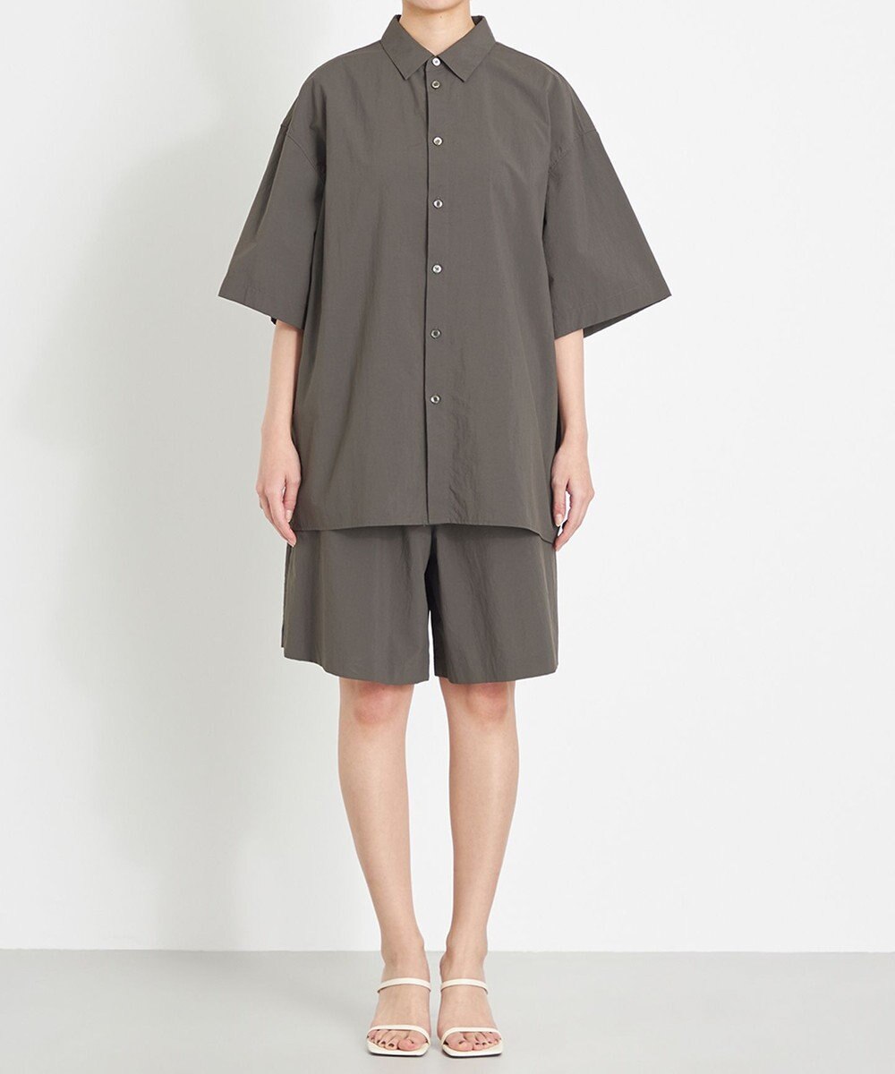 NAVE 【ReNAVE　撥水機能・UVカット・透湿・接触冷感・洗える】ナイロンタスランシャツ 