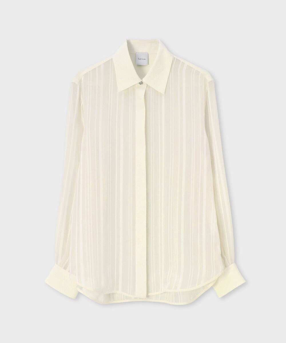 Paul Smith シアー ストライプ ブラウス 