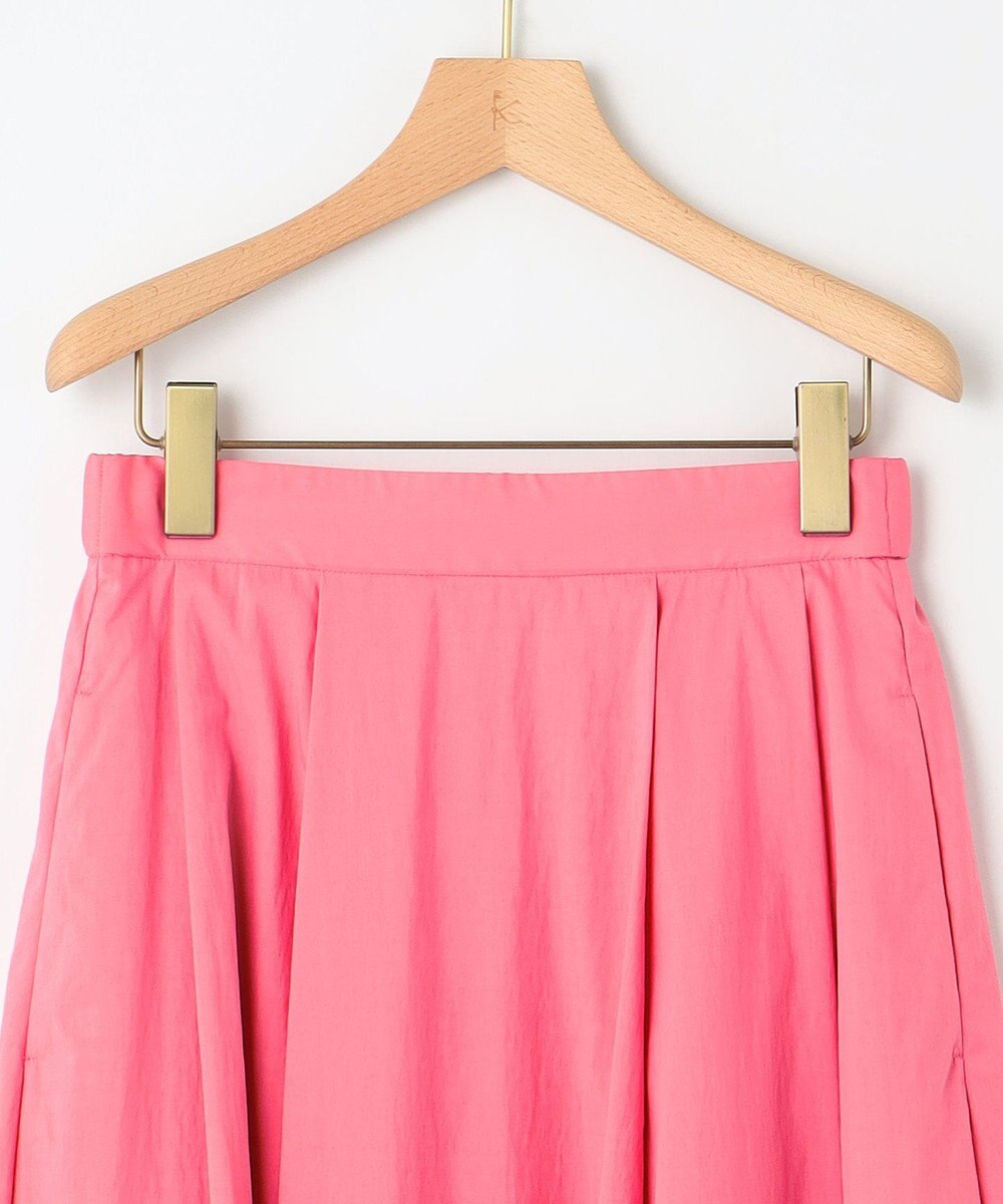 組曲 【洗える・後ろゴム】ナイロンリヨセルタフタ フレアスカート 