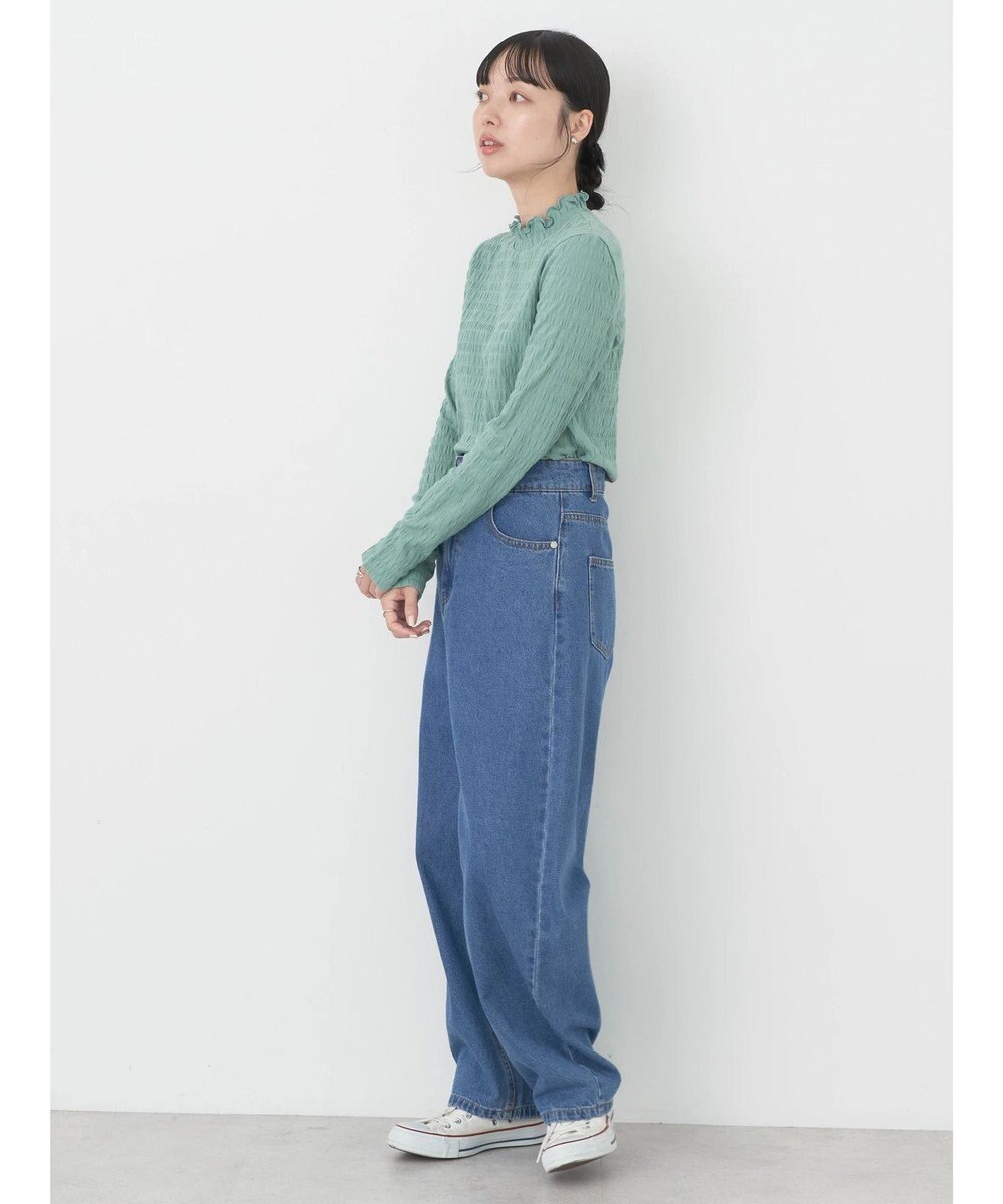 earth music&ecology シャーリングハイネックプルオーバー 