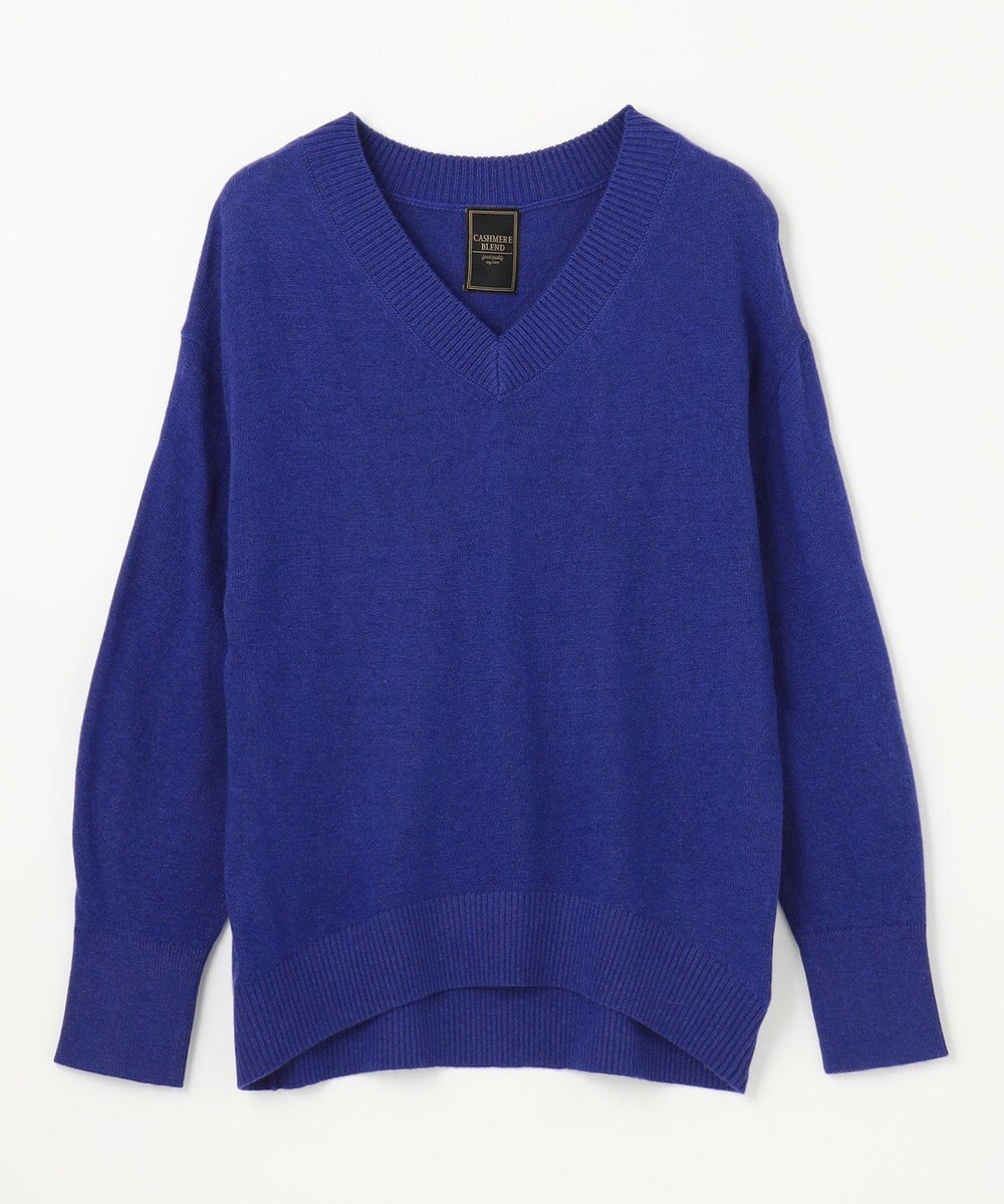 ANY 【手洗い可】イタリーヤーンウールカシミヤミックスＶネックプルオーバー 
