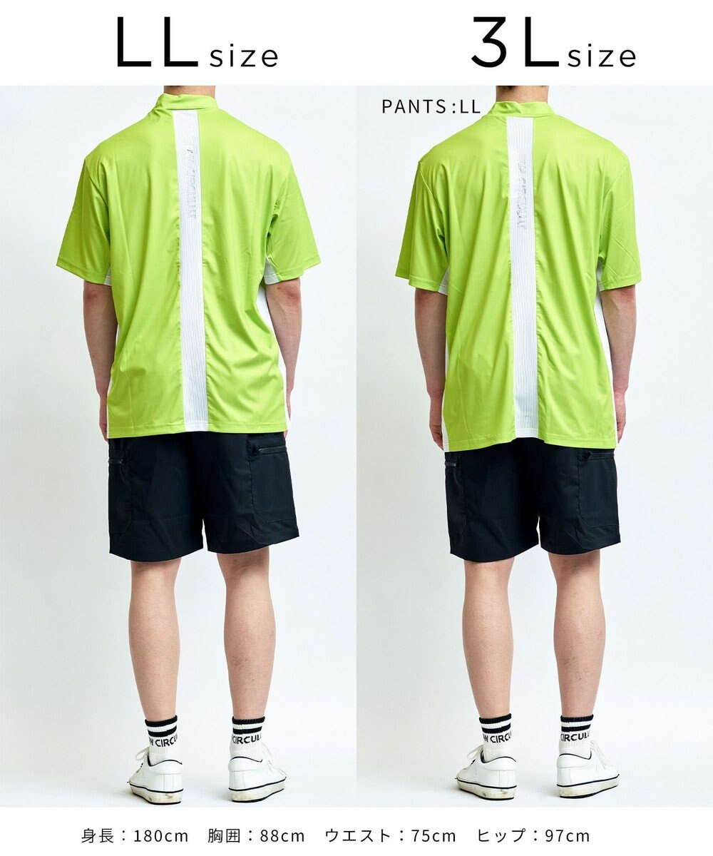 PW CIRCULUS 【MEN】メッシュコンビ モックネック ゴルフ 