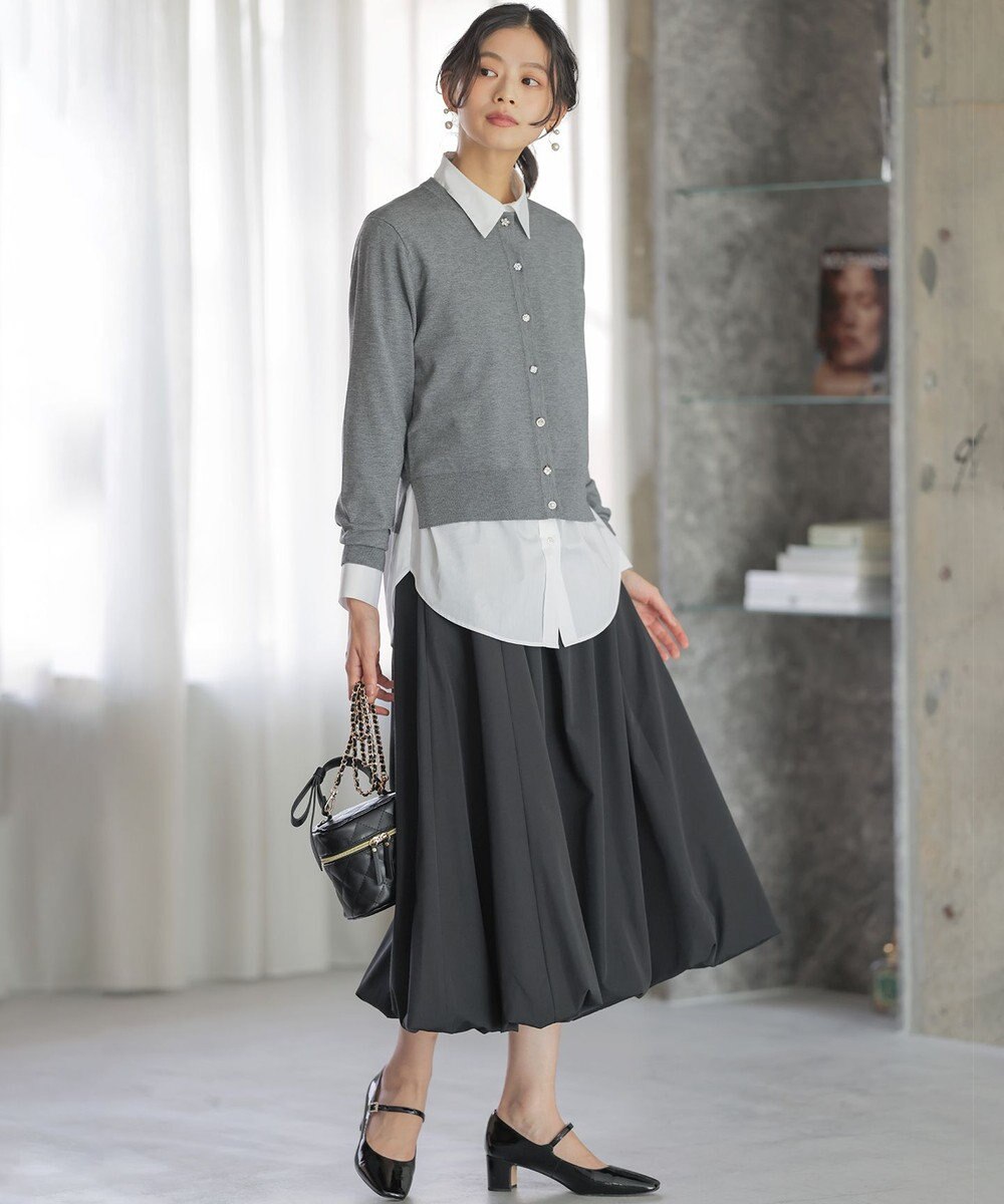 組曲 L ソフトクロスバルーン スカート 