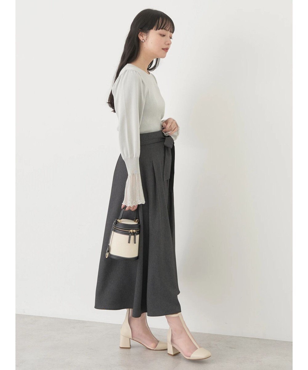 earth music&ecology 袖ポイントニットプルオーバー 