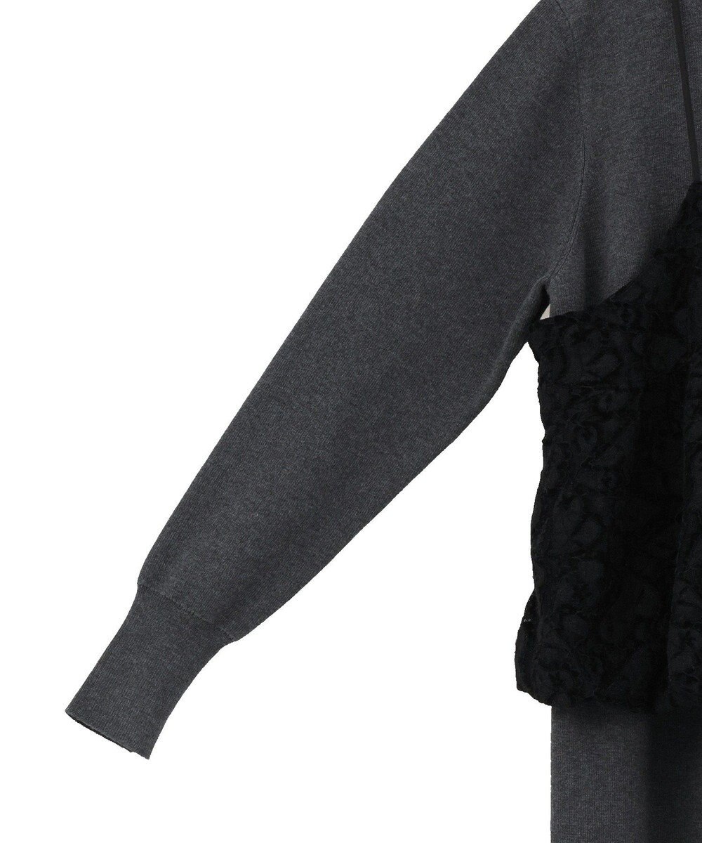 YECCA VECCA 【2点SET】バルーンキャミ付きニットワンピース 