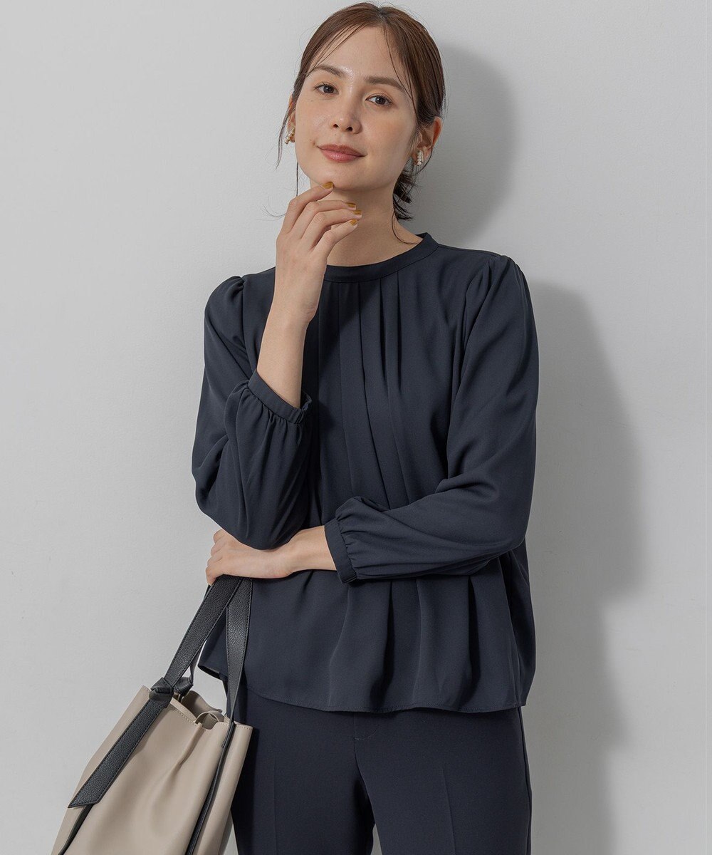 組曲 S 【WEB限定・2WAY】ジョーゼットシフォンレース襟 ブラウス 