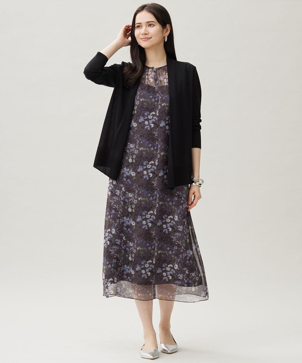 自由区 【接触冷感・UVケア・洗える】ファンクショナル カーディガン 