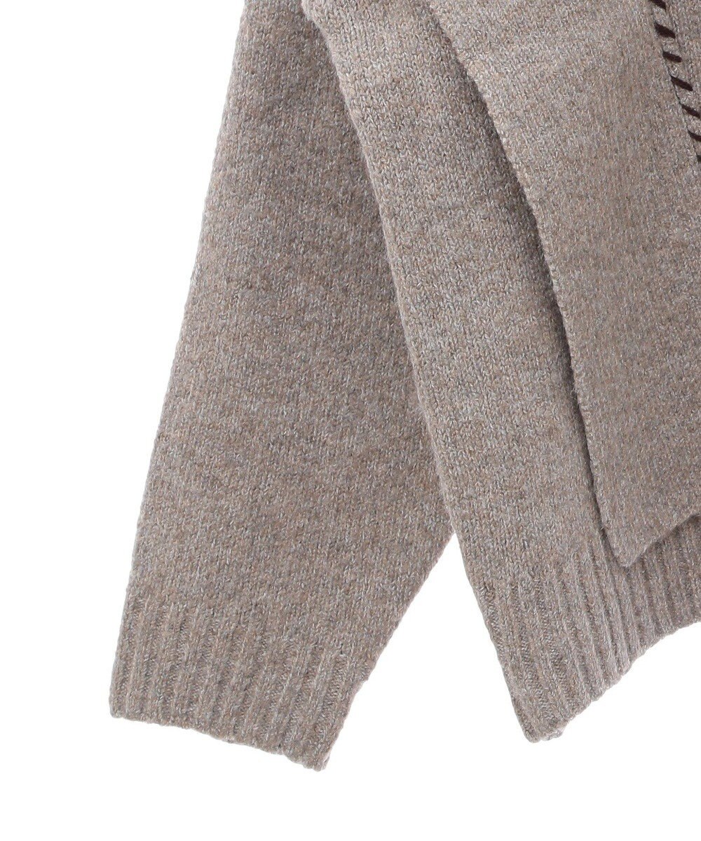 CRAFT STANDARD BOUTIQUE 洗える/ハンドステッチデザインニットプルオーバー 