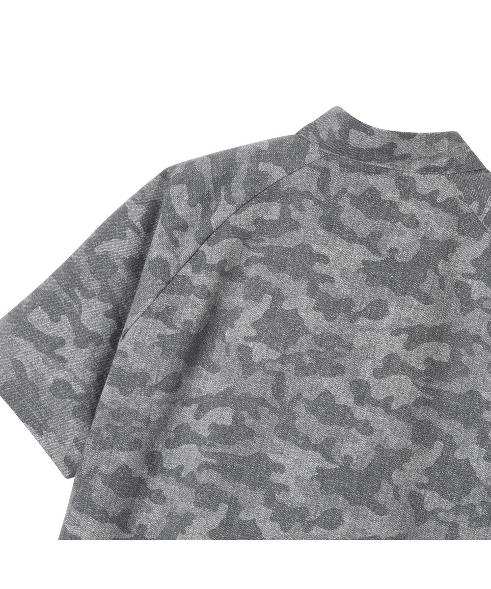 ZERO HALLIBURTON クールドッツ カモ柄モックネックTシャツ ZHG-M6S6b 85192 