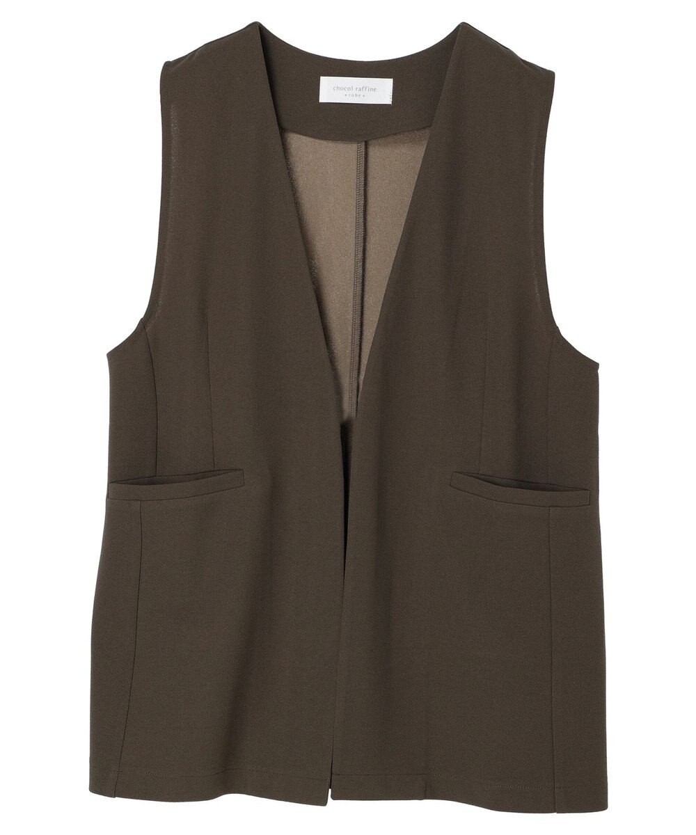 Green Parks 着流しカットジョーゼットジレ 