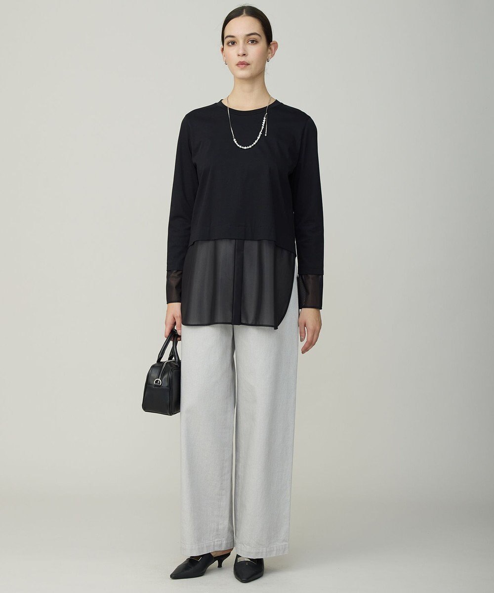 ICB L サテンラッセルコンビ カットソー 