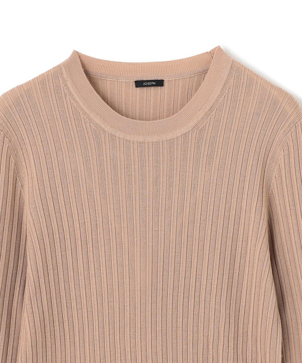 JOSEPH 【洗える】メリノリブ　ラウンドネックニット 