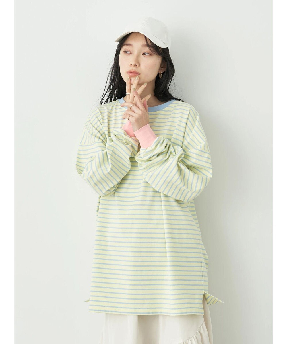 earth music&ecology トリカラーボーダーロンＴＥＥ 