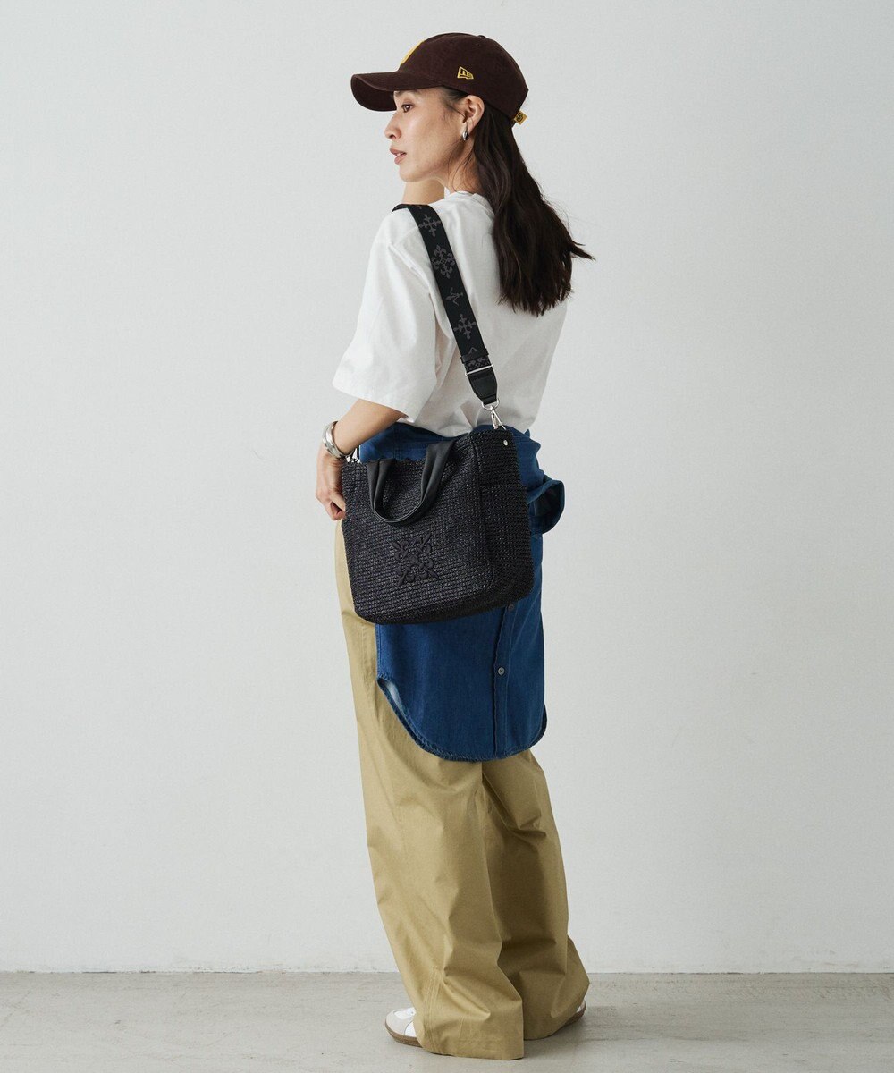 russet ナイロンラフィア2WAYトートバッグ(CE-1711) 