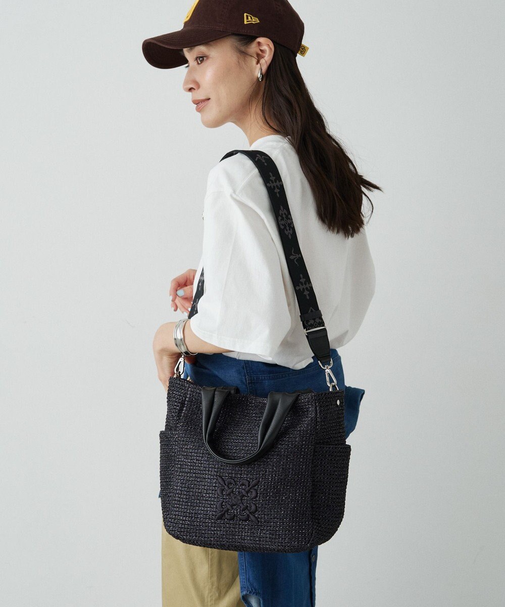 russet ナイロンラフィア2WAYトートバッグ(CE-1711) 