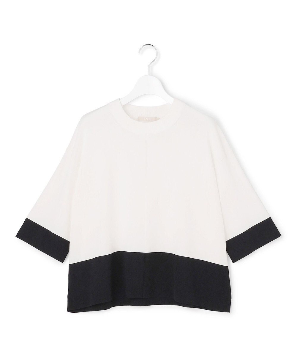 ICB 【先行予約】VIS/NYハイゲージ バイカラーニットT 