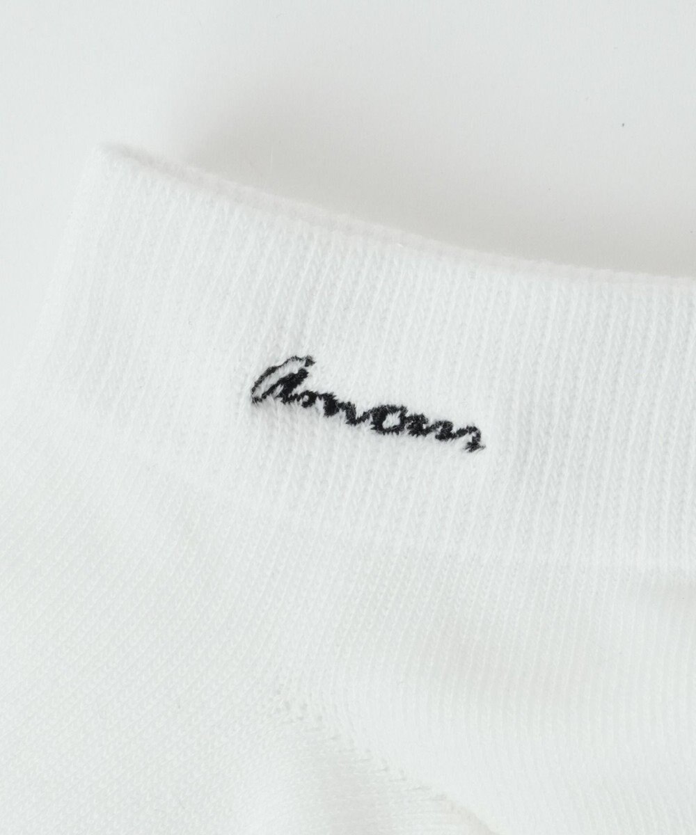 WEGO ニュアンスロゴ刺繍ショートソックス 