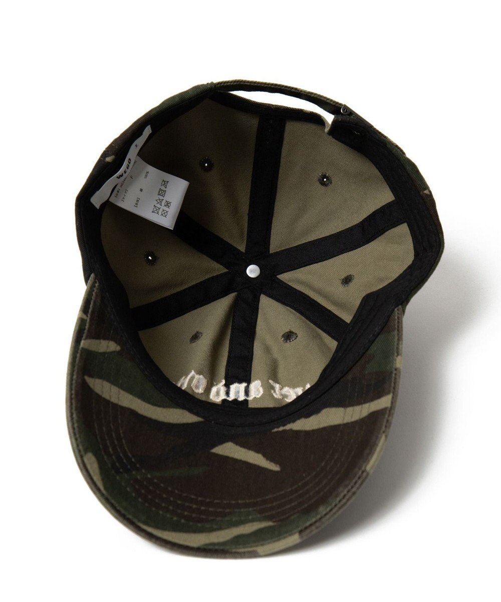 WEGO ロゴ刺繍カモフラキャップ 