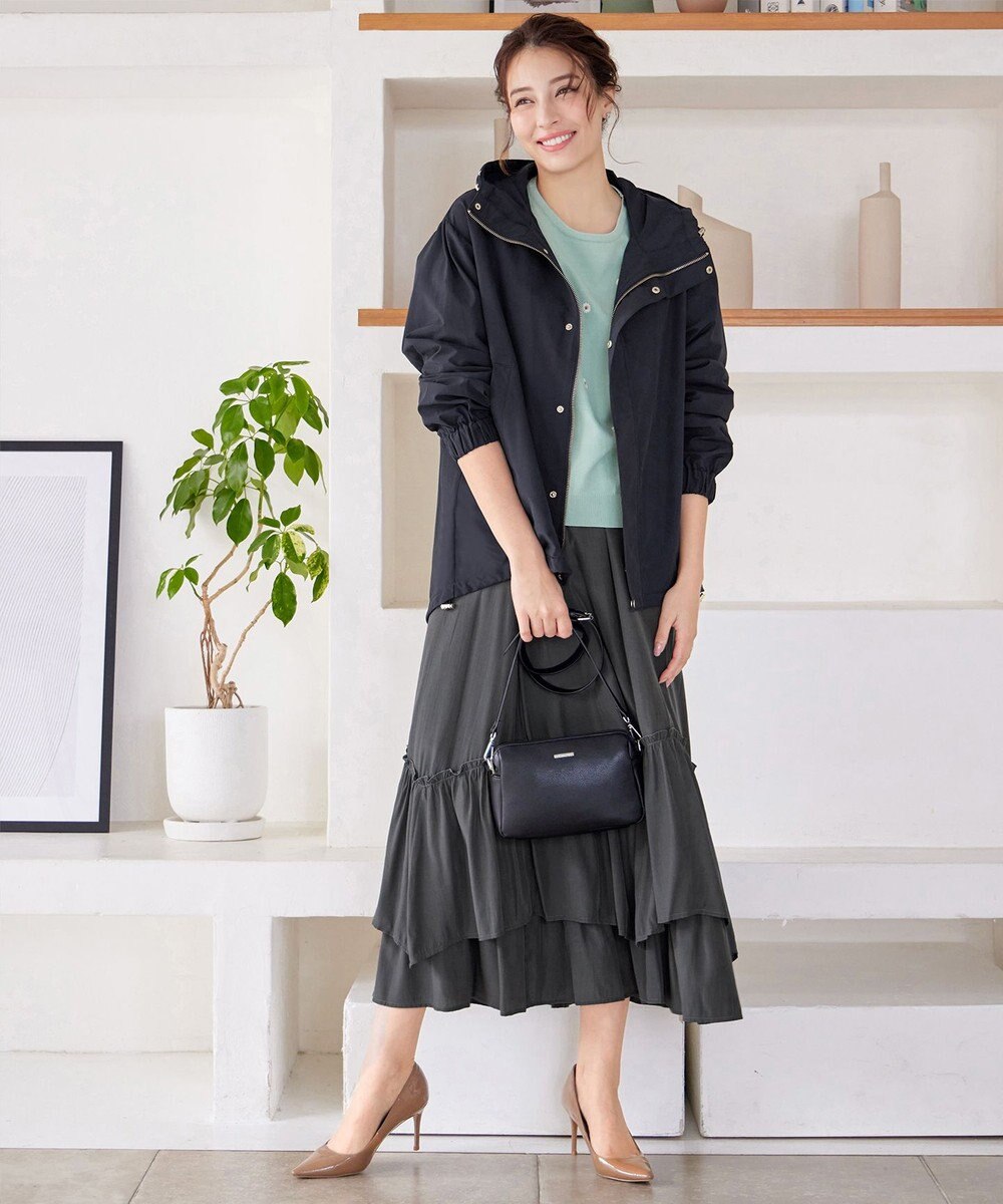 Tiaclasse L 撥水ドロストマウンテンパーカー 