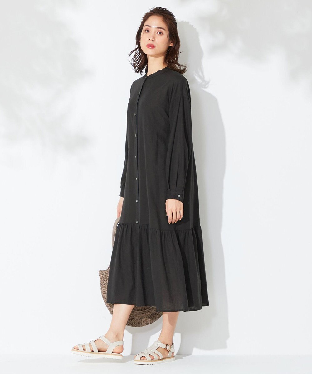 ANY 【洗える】ライトリネンクロス ワンピース 