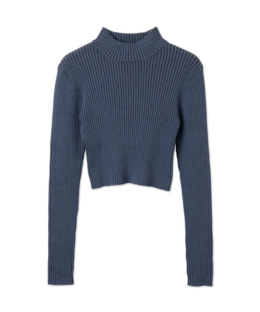 WEGO リブハイネックショートニット 
