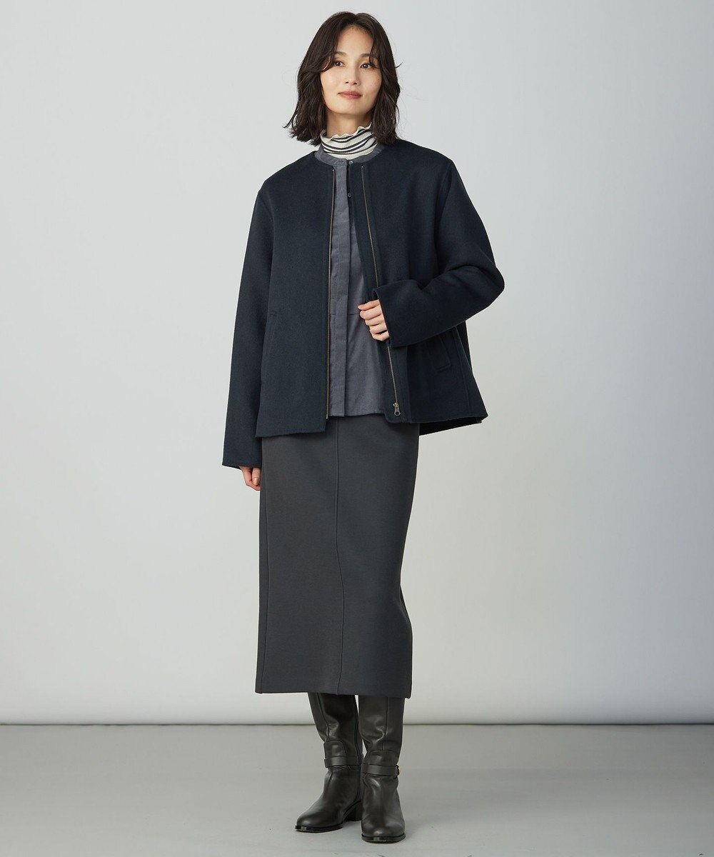 J.PRESS LADIES S Lightシャツコール ブラウス 