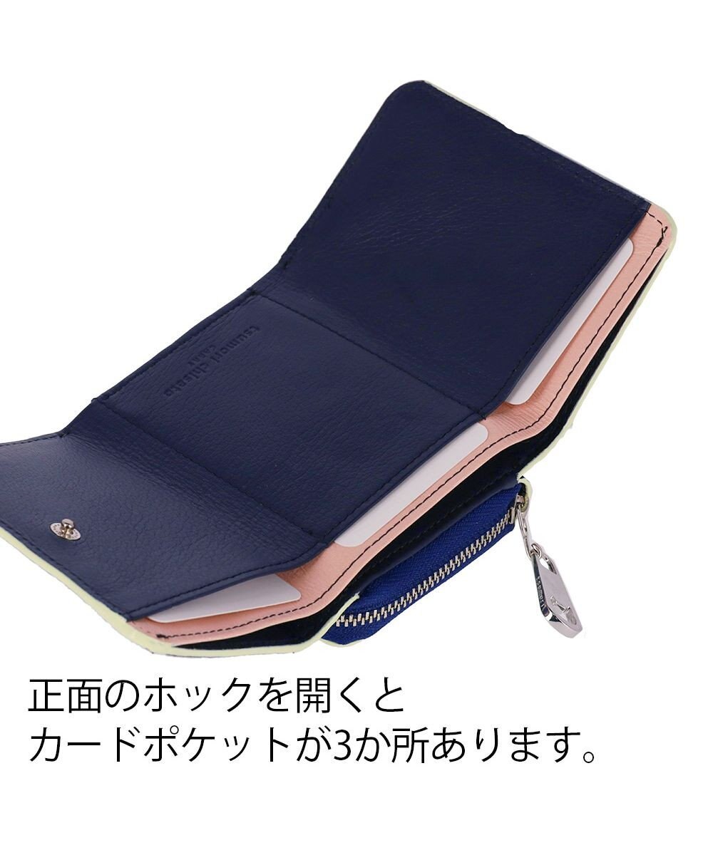 tsumori chisato CARRY キラネコフラワー 3つ折り財布 ミニ財布 