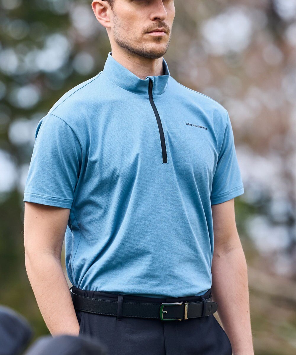 ZERO HALLIBURTON 【吸水速乾・UVケア】 着心地ジッパーモックネックTシャツ ZHG-M5S7b 82953 