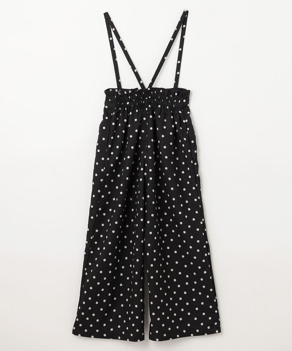 ANY KIDS 麻ライク ドット柄 ガウチョ 