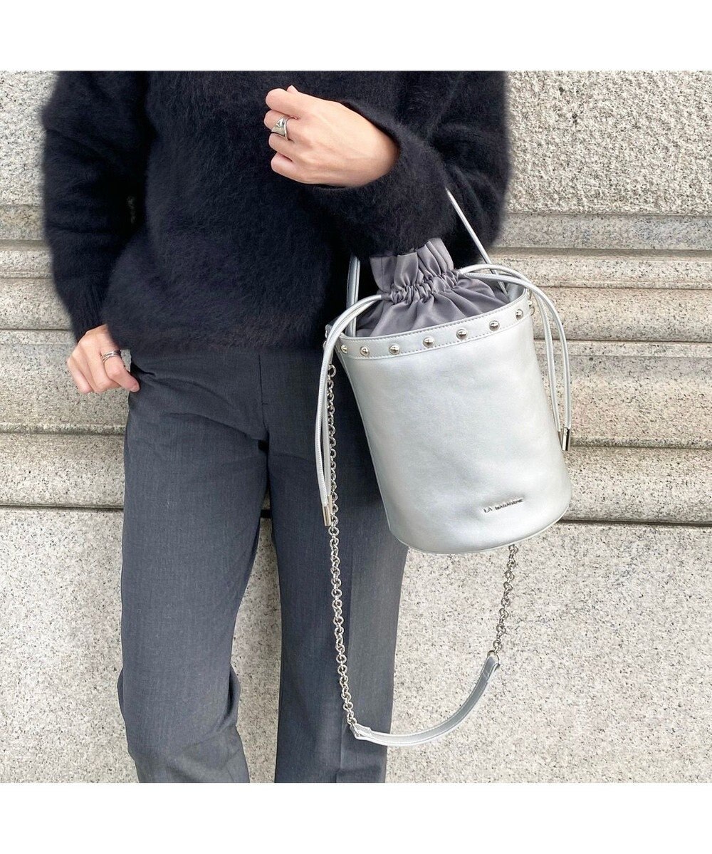 LA BAGAGERIE 【インスタグラマー chiyoさん×LA BAGAGERIE】チェーンバケツバッグ 