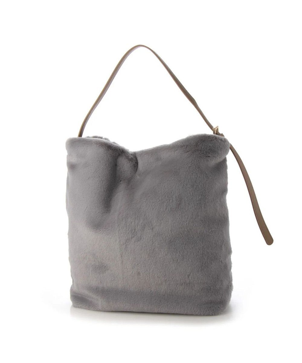 UNBILLION cachecache 花刺繍エコファーワンハンドルバッグ 