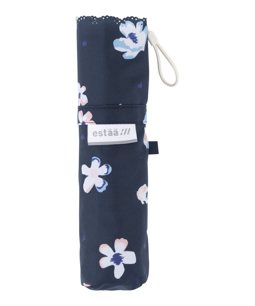 MOONBAT estaa 【耐風】折りたたみ傘 フォーリングフラワー UV 