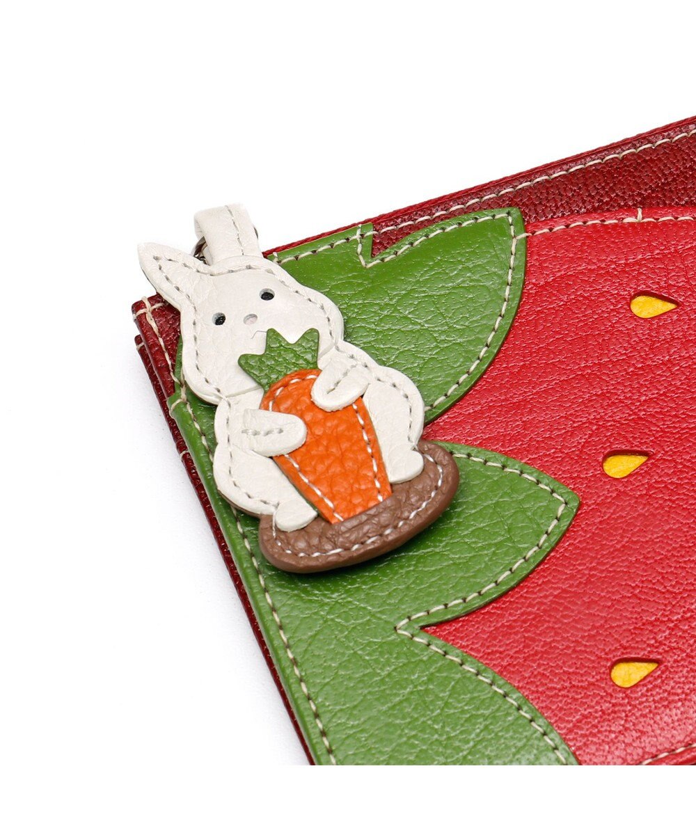 IBIZA フルータス　やぎ革　マルチケース（イチゴ） 