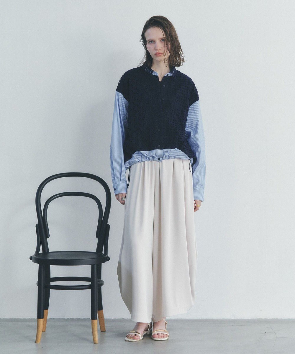 YECCA VECCA コクーンドレープワイドパンツ 