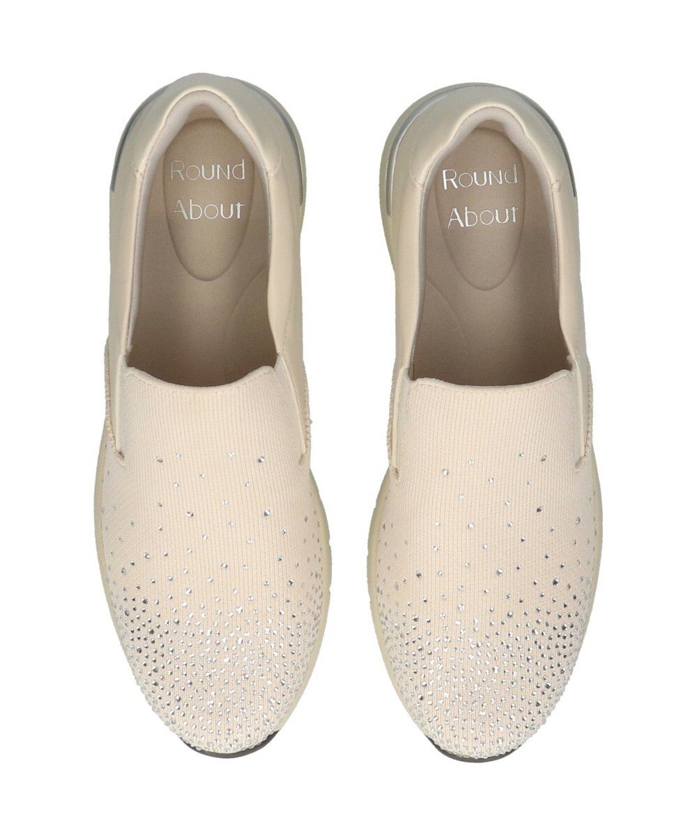 Bridget Birkin 【Round About】ラインストーンアクセントスリッポンスニーカー 