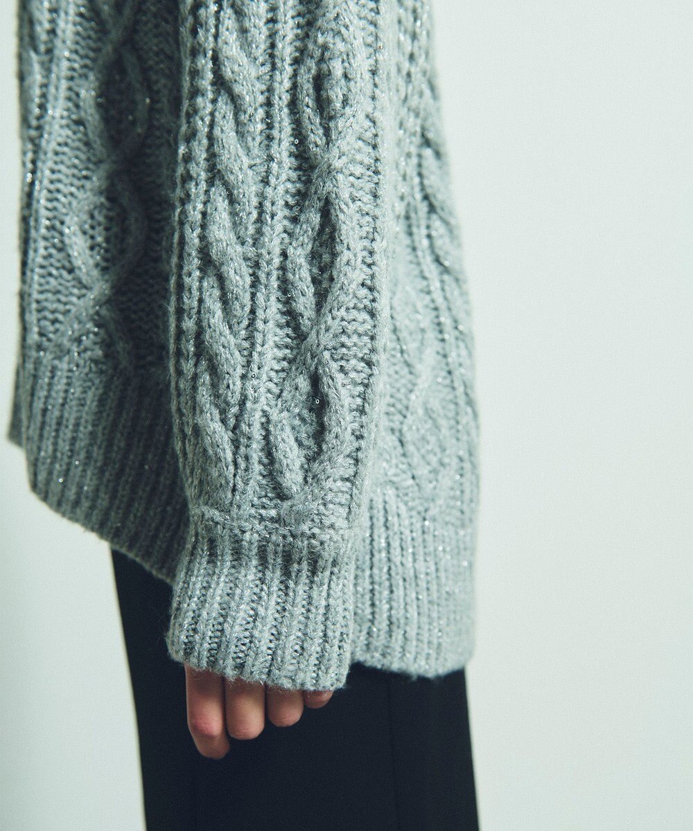 GRACE CONTINENTAL スパングルケーブルニット 