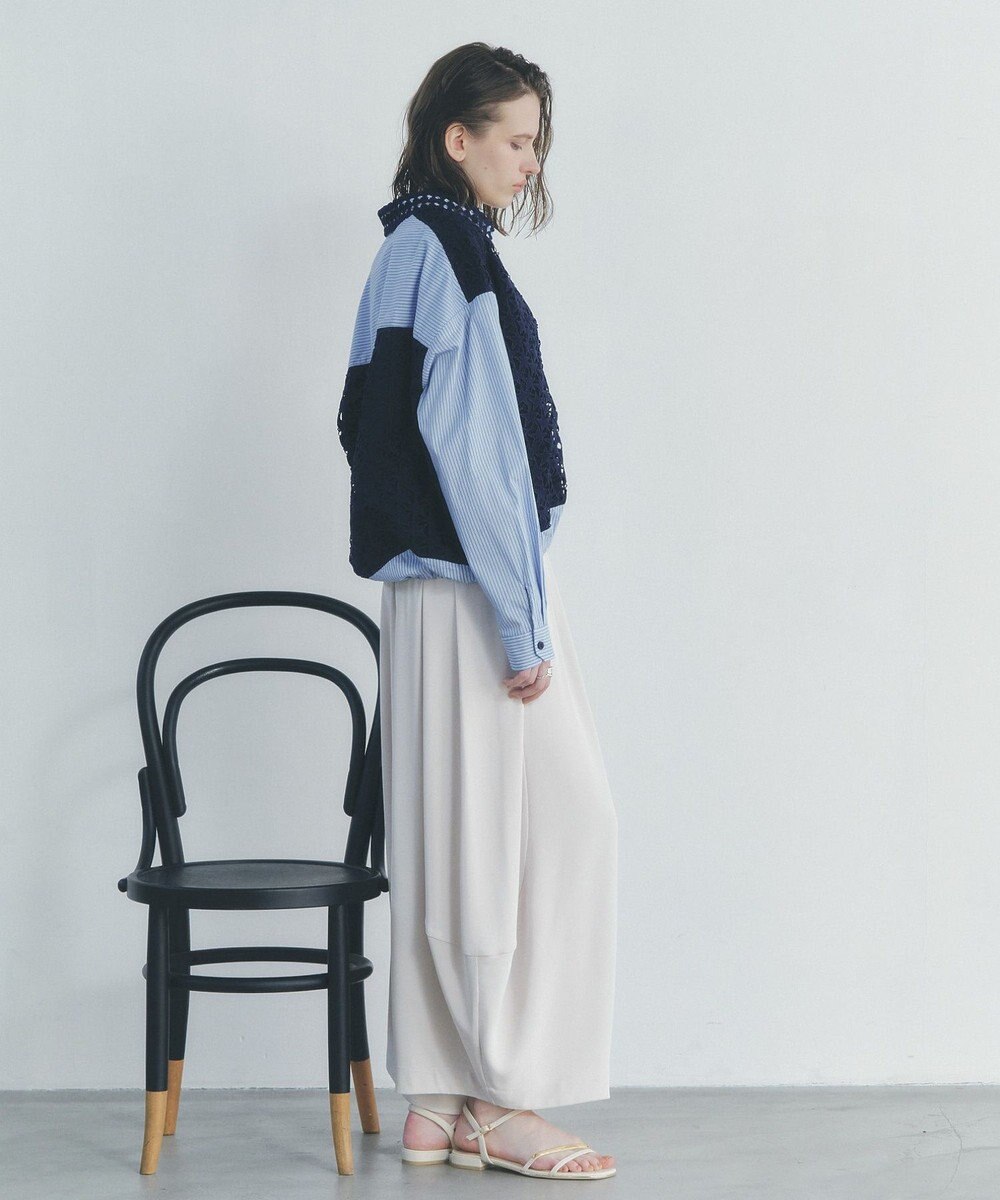 YECCA VECCA コクーンドレープワイドパンツ 